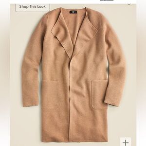 J. Crew Juliette collarless sweater-blazer